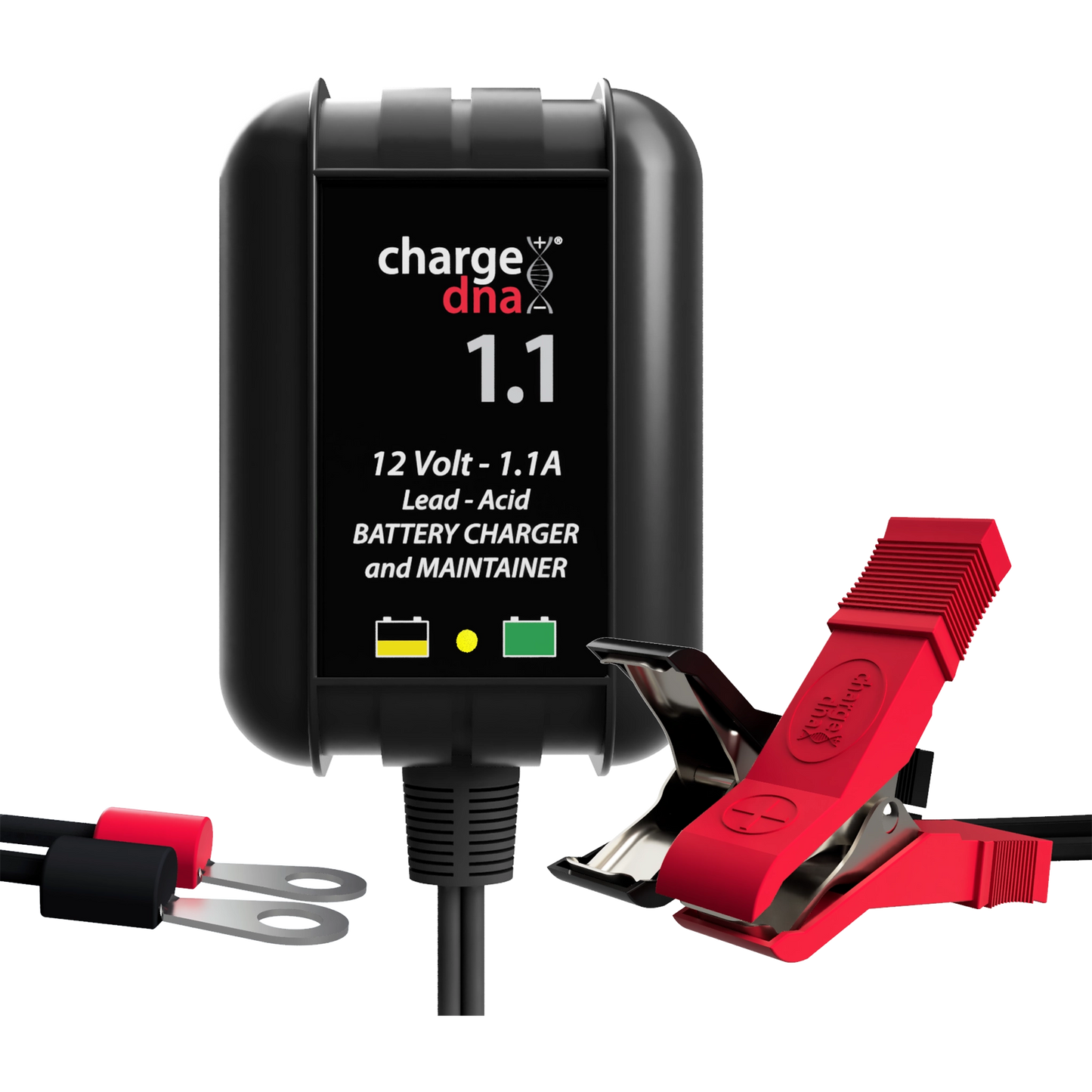 Front view of a ChargeDNA 1.1 battery charger