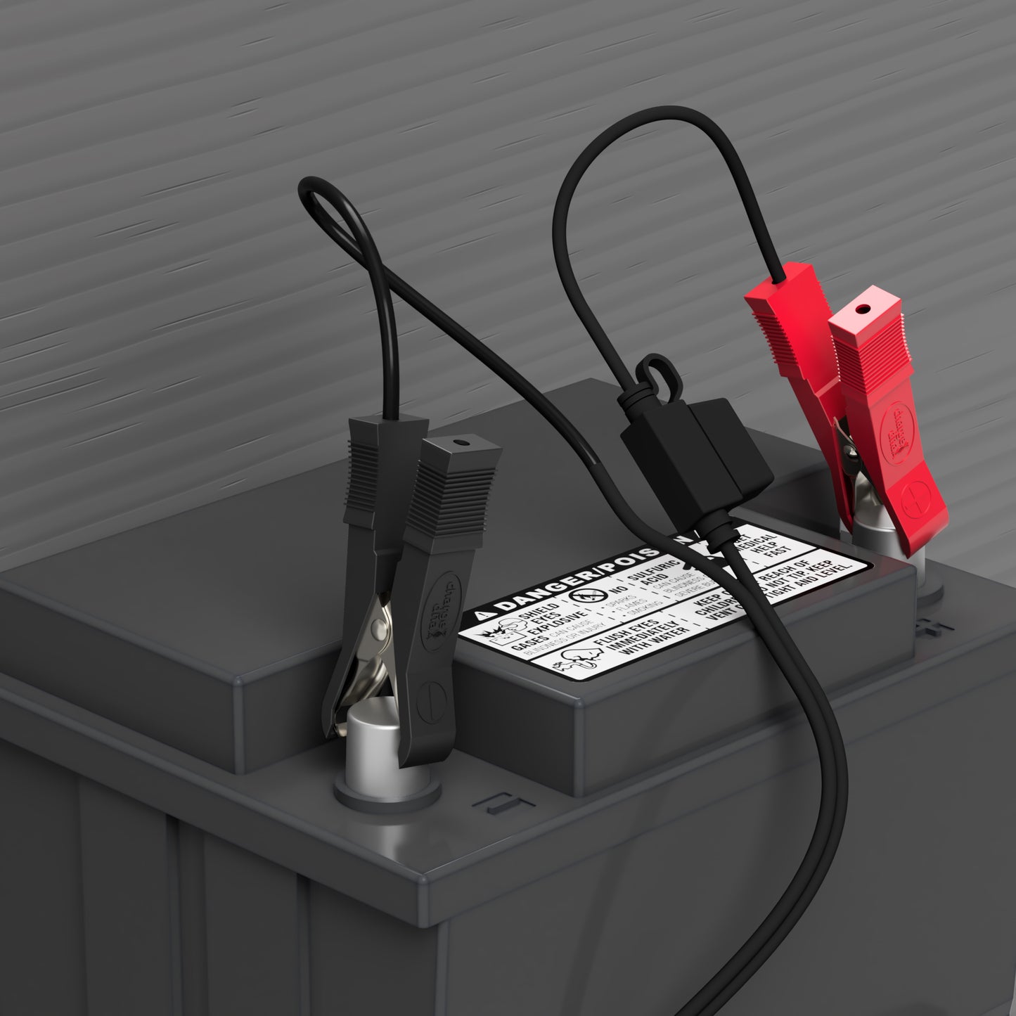 ChargeDNA Alligator Clamp Accessory Cable for Battery Chargers